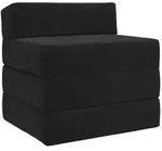 vidaXL Klappsofa Bett Schwarz 200 x 70 x 15 cm Samt