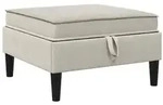 vidaXL Sofa-Hocker mit Stauraum Hafer Samt