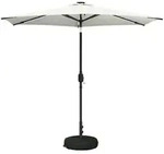vidaXL Garten Sonnenschirm mit LED-Lichtern 270 x 270 cm Polyester