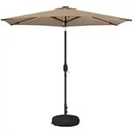 vidaXL Garten Sonnenschirm mit LED-Lichtern 270 x 270 cm Polyester