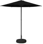 vidaXL Garten-Sonnenschirm 230 x 230 cm Polyester Rechtwinklig Schwarz