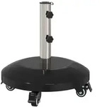 vidaXL Granit-Sonnenschirmst&auml;nder mit Rollen f&uuml;r 40-50 mm Mast 29 kg Schwarz