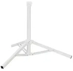 vidaXL Parasol Stand Wei&szlig; Stahl for 25-32 mm Pole