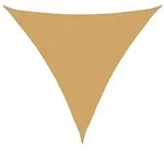 vidaXL Sonnensegel 160 g/m2 Dreieckig Sandfarben 4,5x4,5x4,5 m HDPE