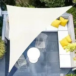 Sonnensegel Dreieckig Wasserdicht UV Schutz 95 Garten 3x3x4.25 Creme