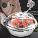VEVOR Erntemaschine Bowl, 42cm manuell, Bud Trimmer mit Edelstahlklingen, Nass- &