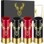 Schnapsgl&auml;ser Hirschkopf 4 St&uuml;ck 45ml Geschenkbox M&auml;nner Frauen
