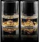 Schnapsgl&auml;ser 45ml Kristall 24K Schnapsgl&auml;ser Goldberg - 2 Pcs