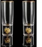 DUJUST Kristall Schnapsgl&auml;ser (6cl/2oz), coole & s&uuml;&szlig;e shotgl&auml;ser mit 24K