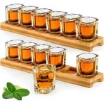 Schnapsgl&auml;ser 60ml Cocktailhalter Servierbrett Organizer Crystal