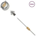 vidaXL HVLP Spritzpistole D&uuml;se 0,8 mm D&uuml;se Silber Edelstahl