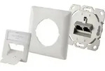Renkforce Netzwerkdose Unterputz Einsatz CAT 6 2 Port Pearl White (RF-4393024)
