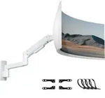 Monitor Wandhalterung Ultrawide 17 49 Zoll VESA 75 100 200 Wei&szlig;