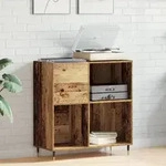 vidaXL Schallplattenschrank Artisan Eiche 84,5x38x89 cm Holzwerkstoff