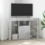 vidaXL Eck-LED-TV-Schrank Beton Grau 103 x 40 x 68 cm Holzwerkstoff
