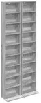vidaXL CD Regal 2 Stk. Sonoma-Grau 33 x 23,5 x 175 cm Holzwerkstoff