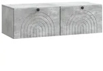 vidaXL Wandmontierter TV-Schrank Betongrau 99 x 41 x 30 cm