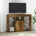 vidaXL Eck-LED-TV-Schrank Ger&auml;ucherte Eiche 105 x 40 x 68 cm