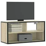 vidaXL TV-Schrank Sonoma-Eiche 80x31x39,5 cm Holzwerkstoff und Metall
