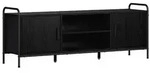 vidaXL TV-Schrank 133 x 33 x 50 cm Schwarz Eichen-Optik Holzwerkstoff