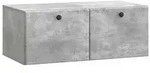 vidaXL Wandmontierter TV-Schrank Betongrau 78,5 x 41 x 30 cm