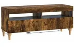 vidaXL LED-TV-Schrank Raucheiche Holzwerkstoff