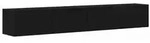 vidaXL TV-Wandschrank 2 pcs Schwarz 98 x 31 x 29,5 cm Holzwerkstoff