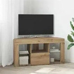 vidaXL Eck-LED-TV-Schrank Artisan-Eiche 108 x 40 x 50 cm Holzwerkstoff