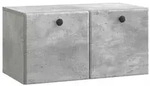 vidaXL Wandmontierter TV-Schrank Betongrau 59,5 x 31 x 30 cm