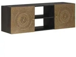 vidaXL TV-Schr&auml;nk mit Regal mit Speicher Messing 105 x 30 x 35 cm