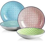 Suppenteller Porzellan Macaron 4tlg bunt &Oslash; 21,2cm 800ml Geschirr Set