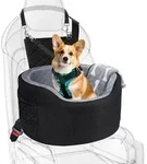 Hundeautositz f&uuml;r kleine Hunde &ndash; Schwarzer Booster Autositz mit 28D Memory...