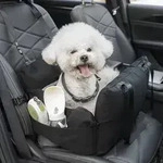 Hundesitz Auto, Abnehmbarer Airbag Design Schwarz Waschbar Hunde Autositz