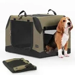 PETSFIT Hundebox Auto, Hundebox faltbar Kofferraum/R&uuml;ckbank,Verstellbarer...