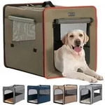 Petsfit Hundebox faltbar, mit 3 cm dicken Pl&uuml;schmatte, tragbare Transportbox...