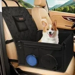 Hunde Autositz Extra Stabiler mit 3 Aufbewahrungstasche, Auto Hundesitz mit