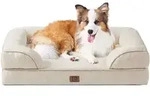 Hundebett Orthop&auml;disches Memory Foam L 104 x B 69 x H 17 cm Beige