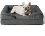 Hundebett orthop&auml;disches rutschfest L 71 x B 58 x H 17 cm Dunkelgrau