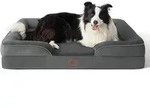 Hundebett orthop&auml;disches 89x63cm L 89 x B 63 x H 17 cm Dunkelgrau
