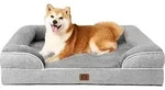 Hundebett Orthop&auml;disch Memoryfoam 91x68 L 91 x B 68 x H 17 cm Grau