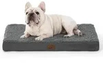 Hundebett orthop&auml;disch klein L 76 x B 51 x H 8 cm Dunkelgrau