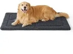 Hundematte waschbar Hundekissen XXL Sherpa 121 x 76 cm Dunkelgrau