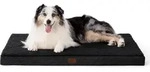 Hundebett Orthop&auml;disches Waschbar L 104 x B 74 x H 9 cm Schwarz
