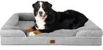 Hundebett Orthop&auml;disches Memoryfoam XXL L 132 x B 104 x H 20 cm Grau