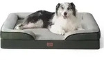 Hundebett orthop&auml;disches Hundesofa L 106 x B 80 x H 17 cm Tannengr&uuml;n