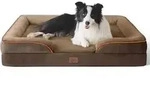 Hundebett orthop&auml;disches 89x63 waschbar L 89 x B 63 x H 17 cm Braun