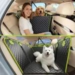 pecute 2-in-1 Hundedecke Auto R&uuml;ckbank, Extra Stabiler Hunde Autositz, Hunde