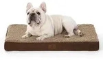 Hundebett orthop&auml;disches waschbar flauschig L 76 x B 51 x H 8 cm Braun
