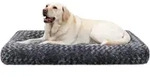 Hundebett Waschbar Rutschfest Dunkelgrau L 91 x B 68 x H 8 cm