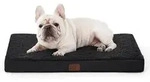 Hundebett orthop&auml;disches waschbar schwarz L 76 x B 51 x H 8 cm Schwarz